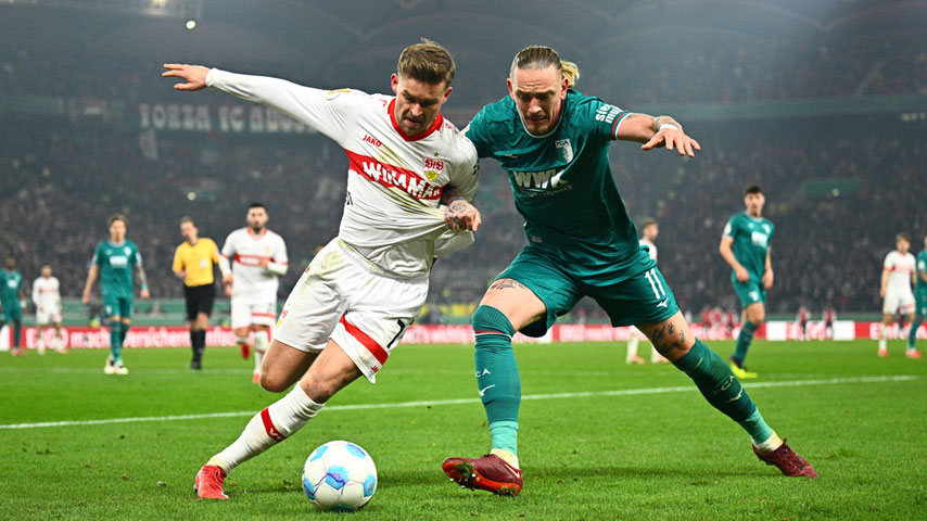 เดเอฟเบ โพคาล เยอรมัน : FC Augsburg VS VfB Stuttgart